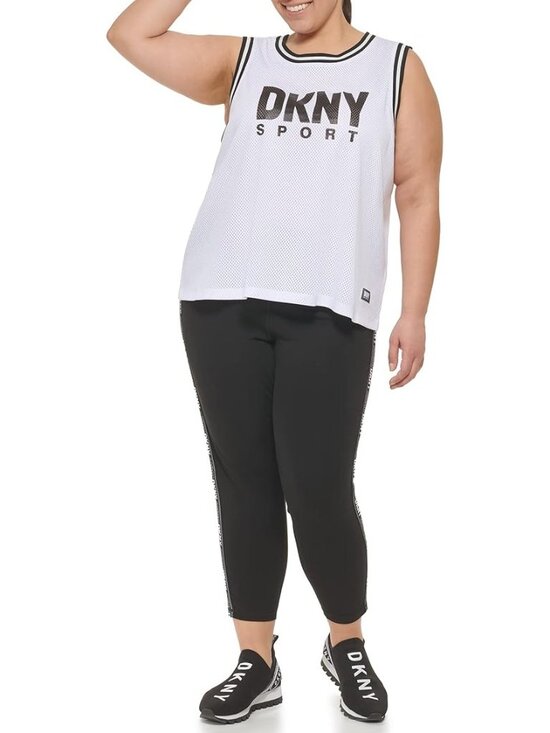Dkny Tops - DKNY Womens Summer Tank Tops Short Sleeve T Shirt Basketball Cropped Muscle Jers
